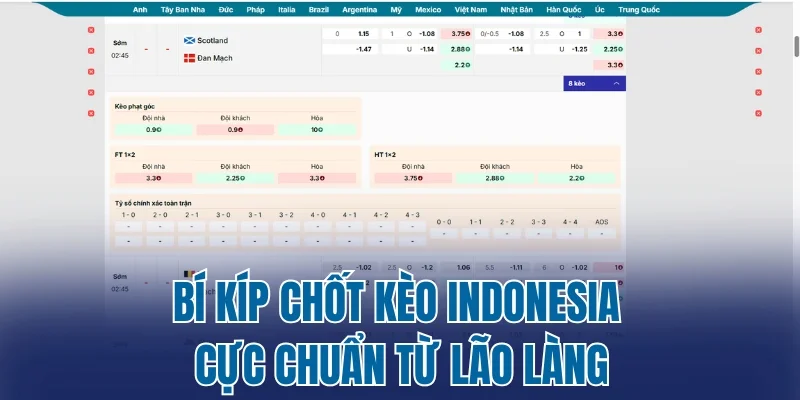 Bí kíp chốt kèo Indonesia cực chuẩn từ lão làng