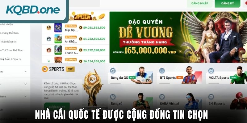 Nhà cái quốc tế được cộng đồng tin chọn