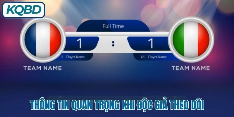 Thông tin quan trọng khi độc giả theo dõi