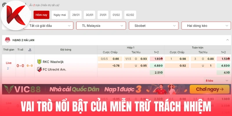 Điểm danh vai trò nổi bật của miễn trừ trách nhiệm