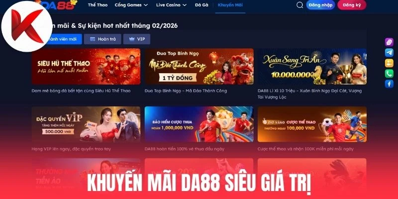 Ngập tràn khuyến mãi nhà cái siêu giá trị