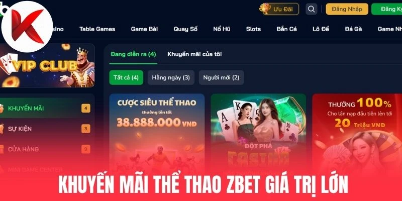 Trải nghiệm siêu khuyến mãi thể thao