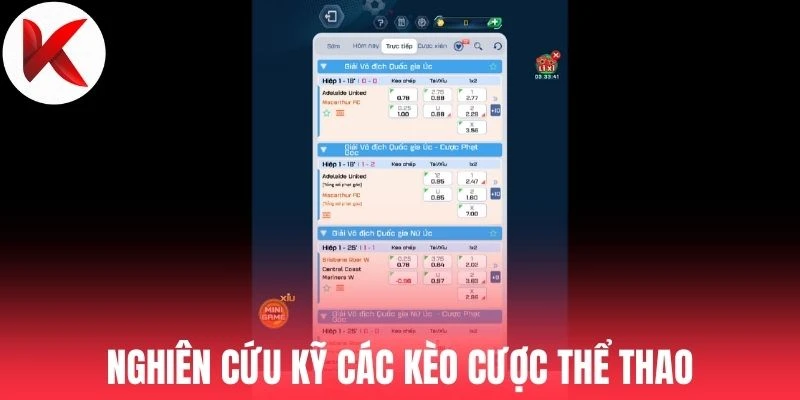 Nghiên cứu kỹ các kèo cược thể thao