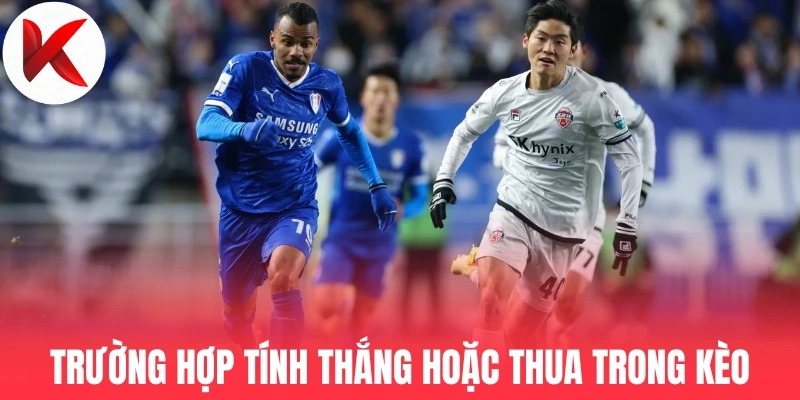 Trường hợp tính thắng hoặc thua trong kèo