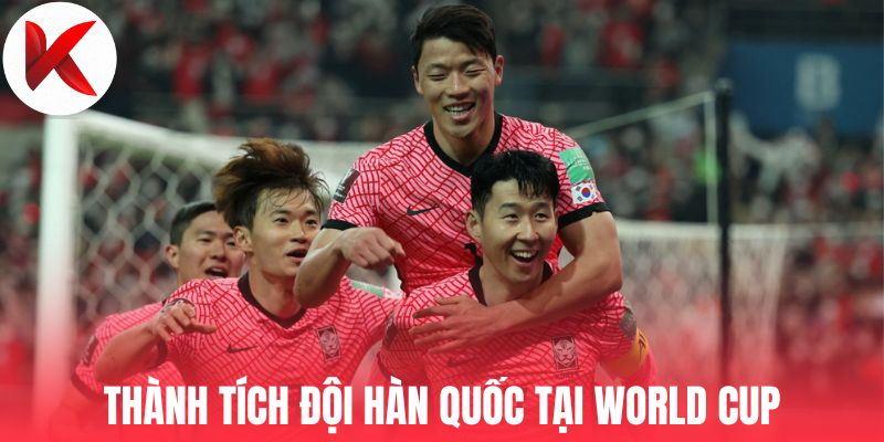 Thành tích đội Hàn Quốc tại World Cup